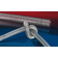 Absaugschlauch mit Stahldrahteinlage Norres TIMBERDUC&reg; PUR 533 AS mit Wandst&auml;rke ca. 0,7 mm 89 - 90 mm 15 Meter