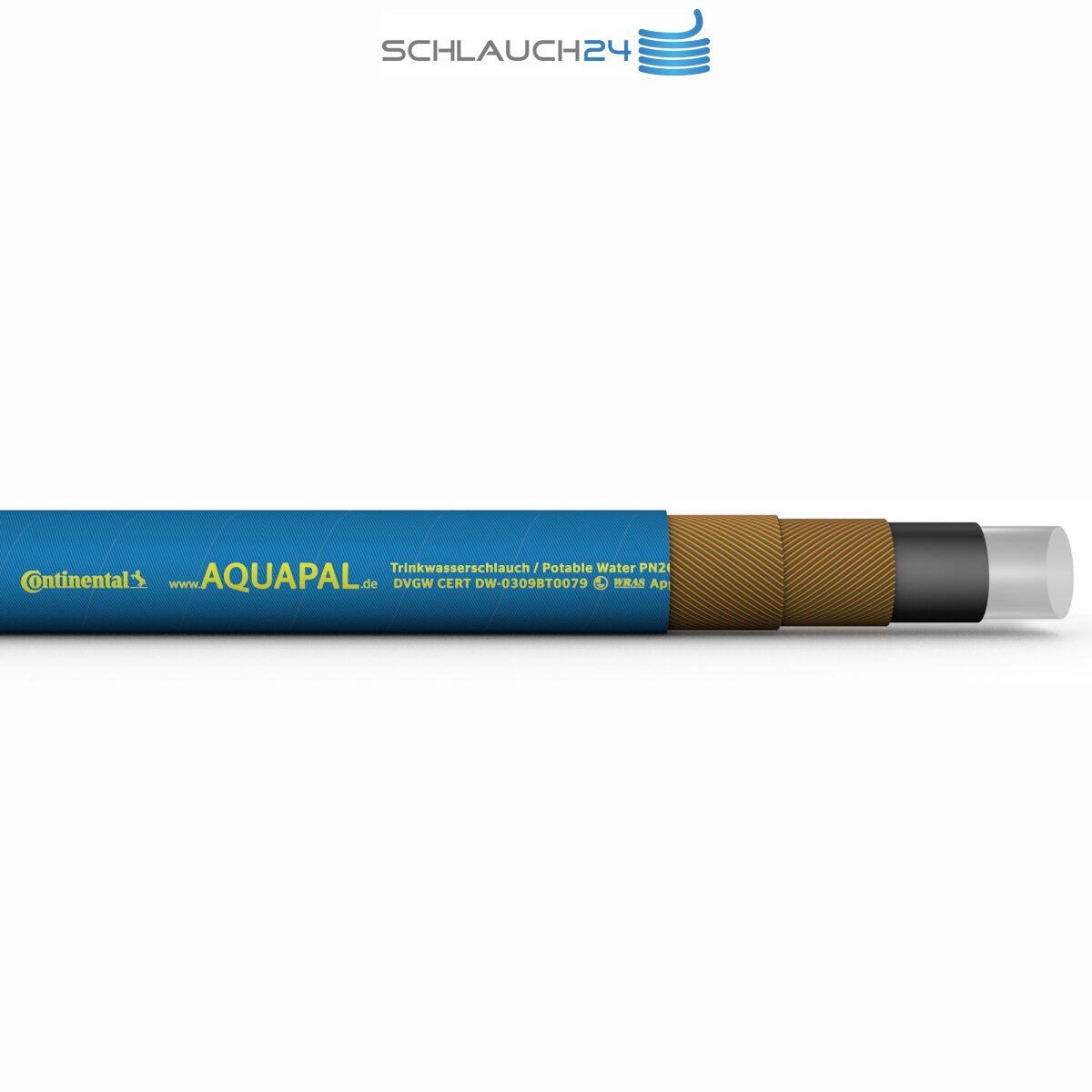 Trinkwasserschlauch AQUAPAL® Wasserschlauch verschiedene Größen METERWARE