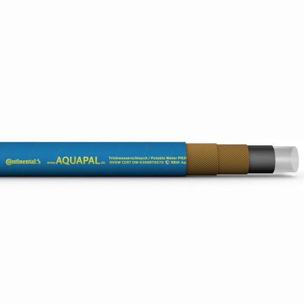 Aquapal® Continental ContiTech Hochflexibler Trinkwasserschlauch blau/gelb