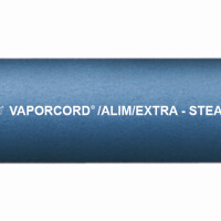 Vaporcord ALIM/EXTRA Lebensmittelschlauch Reinigungsschlauch Dampfschlauch blau/wei&szlig; (Meterware) 25mm (1&quot;)