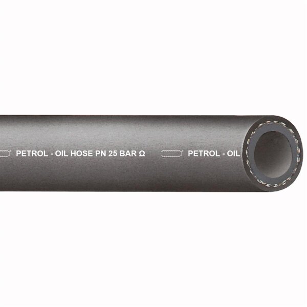 Petrol-Oil NBR/EPDM Öl- und benzinbeständiger Druckschlauch (Meterware) 6mm (1/4")
