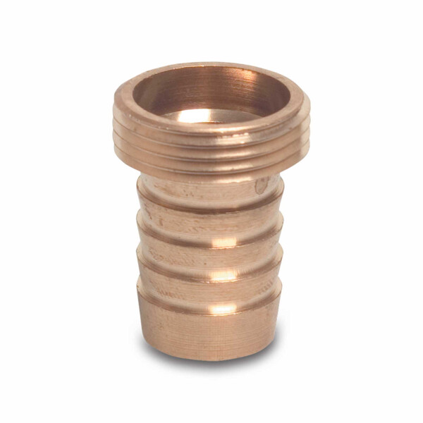 Messing Schlauchtülle 1/3 Verschraubung Flachdichtend 1" x 25mm