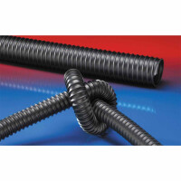 Norres Polyurethanschlauch AIRDUC&reg; PUR 351 EC Black - 10 Meter mit Wandst&auml;rke 0,7mm 89 - 90 mm