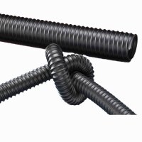 Norres Polyurethanschlauch AIRDUC&reg; PUR 351 EC Black - 10 Meter mit Wandst&auml;rke 0,7mm 125 - 127 mm