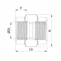 PVC-U Gewindemuffe mit Innengewinde 3/4&quot;