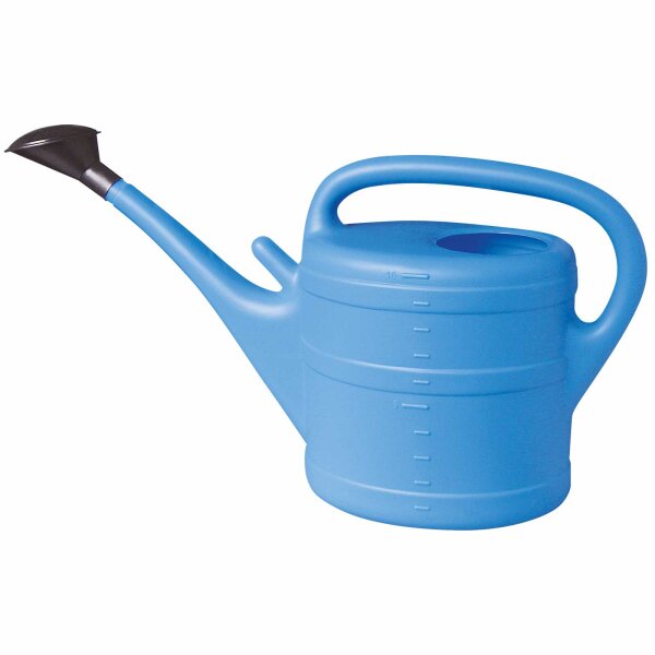 Gießkanne mit Gießbrause Kunststoff - 10 Liter hellblau
