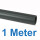 PVC-U Druckrohr 10 Bar grau Länge 1m 20 mm