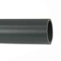 PVC-U Druckrohr 10 Bar grau L&auml;nge 1m 50 mm