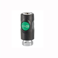 Prevost Einhand Sicherheitskupplung PREVOS1 mit Druckknopf NW 7,4 Innengewinde 1/2&quot;