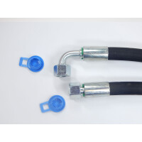 Hydraulikschlauch 2SN DN 10  - NW10 - 12L - DKOL - DKOL45 - DKOL90 - CEL innen gereinigt und verschlossen. L&auml;ngen von 200mm bis 1.900mm  1300 mm DKOL - DKOL45