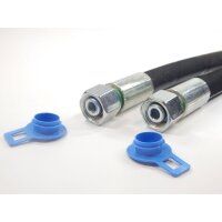 Hydraulikschlauch 2SN DN 10  - NW10 - 12L - DKOL - DKOL45 - DKOL90 - CEL innen gereinigt und verschlossen. L&auml;ngen von 200mm bis 1.900mm  650 mm CEL - DKOL45