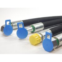 Hydraulikschlauch 2SN DN 10  - NW10 - 12L - DKOL - DKOL45 - DKOL90 - CEL innen gereinigt und verschlossen. L&auml;ngen von 200mm bis 1.900mm  650 mm CEL - DKOL90