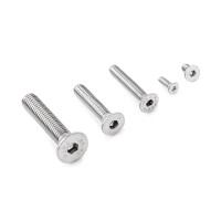 Senkkopfschrauben Innensechskant Edelstahl A2 V2A VA ISO 10642 ~ DIN 7991 M3-M8 M 4 45 mm