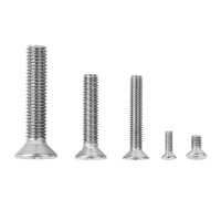 Senkkopfschrauben Innensechskant Edelstahl A2 V2A VA ISO 10642 ~ DIN 7991 M3-M8 M 4 45 mm