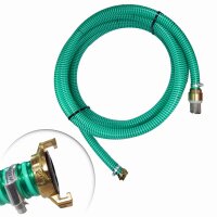 1&quot; Ansauggarnitur mit Messing Verschraubung und Fu&szlig;ventil GeKa Systemkompatibel von 1 bis 25 Meter 4 Meter