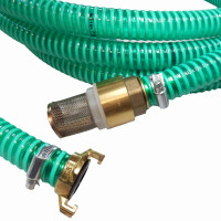 1&quot; Ansauggarnitur mit Messing Verschraubung und Fu&szlig;ventil GeKa Systemkompatibel von 1 bis 25 Meter 25 Meter