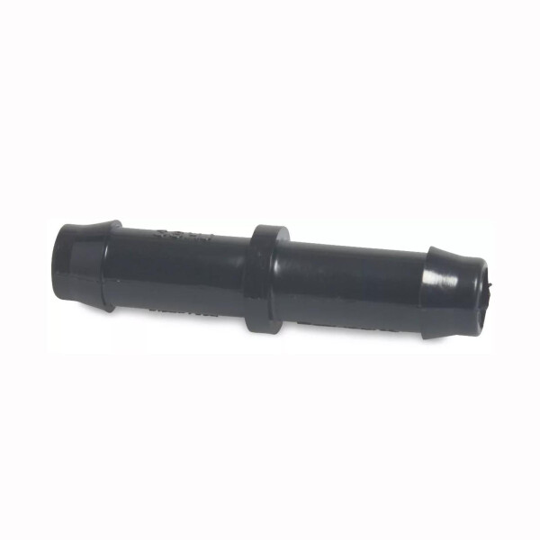 Schlauchverbindungsrohr gerade aus Kunststoff schwarz von 4 bis 32mm 4 mm