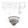 Wandschlauchhalter Schlauchhalter Gartenschlauchhalter Kabelhalter Wandhalter XL