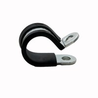 Rohrschelle Rohrschellen Leitungsschelle Schelle gummiert Gummi W1 verzinkt -  15-12 mm