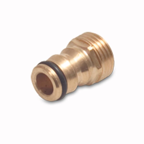 Messing Easy Klick Schlauchverbinder Hahnanschluss mit Außengewinde 3/4"