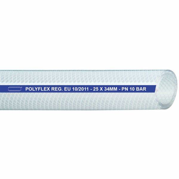 POLYFLEX PVC Lebensmittelschlauch und Luftdruckschlauch 9 x 15 mm