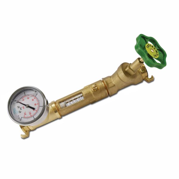 Messing Flüssigkeitsmessgerät Wasserdruckmesser 0 220PSI 
