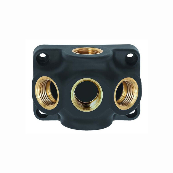 Wanddose Kunststoff Wandanschluss Endverteilerdose Innengewinde 3-Fach 1/2"- 1/2"