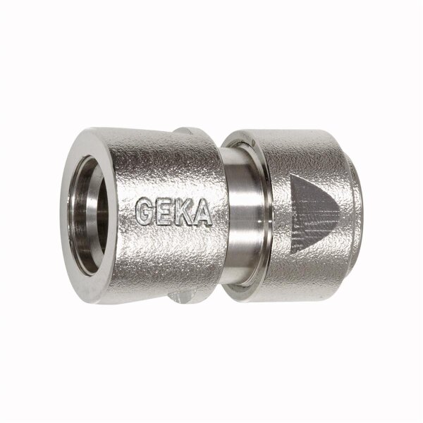 GEKA® plus Stecksystem Schlauchstücke Messing vernickelt 5/8" (16mm)