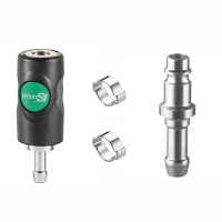 Prevost Set Druckluftstecker Stecknippel Schnellkupplungen PREVOS ESI NW 7,4 6mm