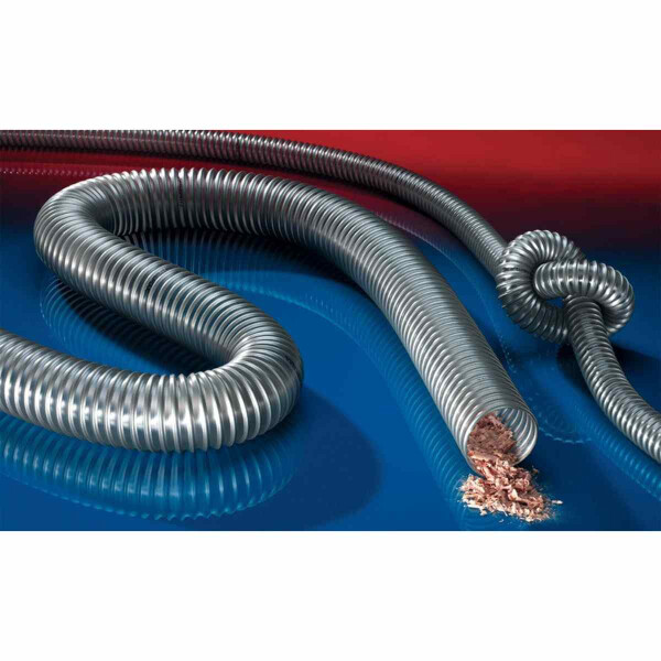 Absaugschlauch mit Stahldrahteinlage Norres TIMBERDUC® PUR 532 AS mit Wandstärke ca. 0,6 mm 120 mm 10 Meter
