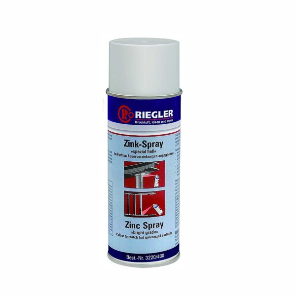 Riegler Zink-Spray für Temperaturen bis max. 300 °C - Dose 400 ml