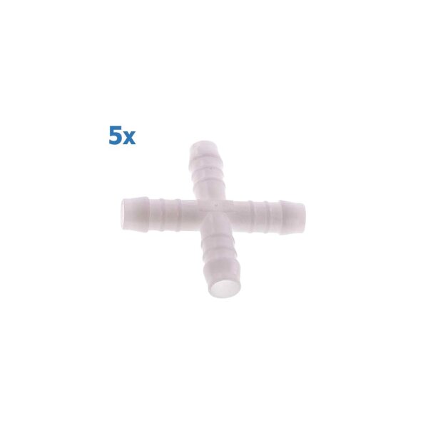 Kreuz Stück Schlauchverbinder aus Kunststoff - POM...