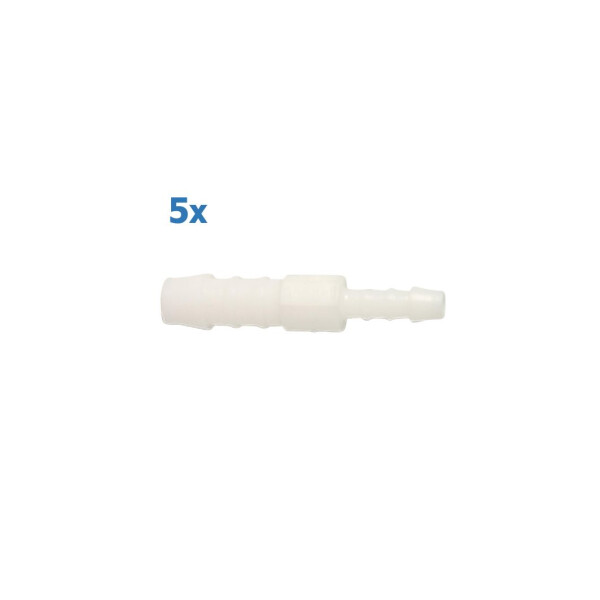 Schlauchverbindungsrohr gerade aus Kunststoff - POM - Reduzierend - Pack (5 Stück) 4mm / 9mm