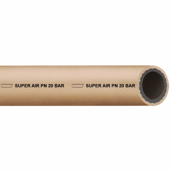 SUPER AIR Kunststoff Pressluftschlauch - Flexibler PVC-Schlauch für Wasser- und Druckluftanwendungen