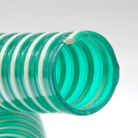 Spiralschlauch DN 40mm PVC Spirale meterware grün/transparent Kunststoff 