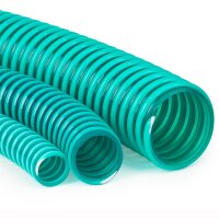 Suction hose spiral hose green (yard goods) 19mm