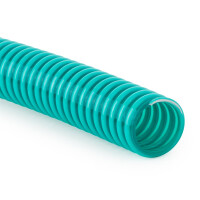 Suction hose spiral hose green (yard goods) 25mm