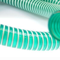Suction hose spiral hose green (yard goods) 32mm