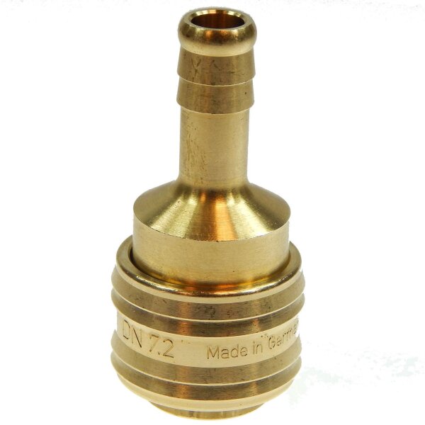Compressed air coupling brass nw 7,2 coupling socket hose connection 9mm