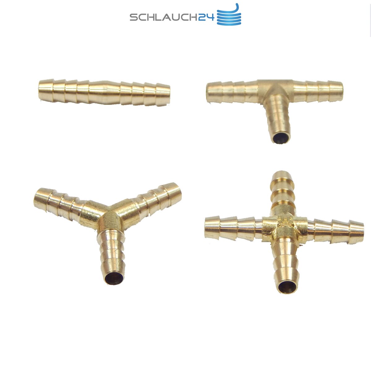 Schlauchverbinder Messing T-Y-X-Gerade Schlauchverbinder Fitting Verbindungsrohr 