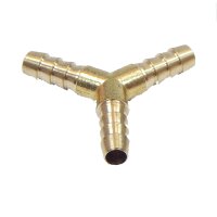 Brass Hose Connector 6mm Y-Piece