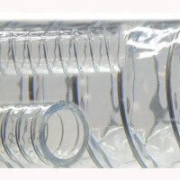Saugschlauch Spiralschlauch Stahlspirale Abwasserschlauch transparent (Meterware) 25mm