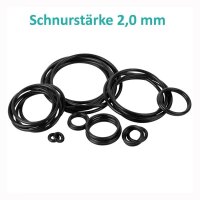 O-Ring Schnurst&auml;rke 2,0 mm NBR (70 Shore A)