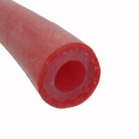 Silikonschl&auml;uche mit Gewebeeinlage - rot - Meterware 13mm x 21 mm